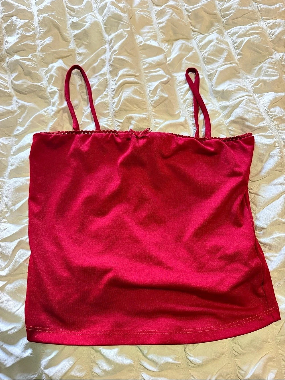 Red Bow Detail Cami Top